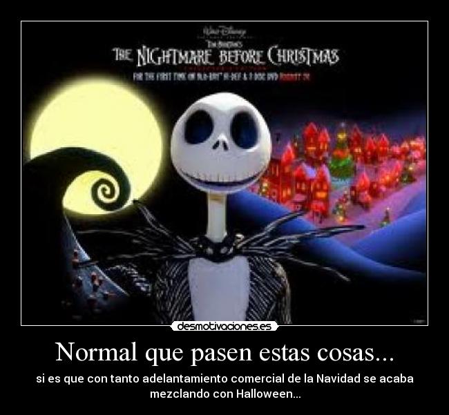 carteles halloween navidad mezclados pesadilla antes navidad intruders desmotivaciones