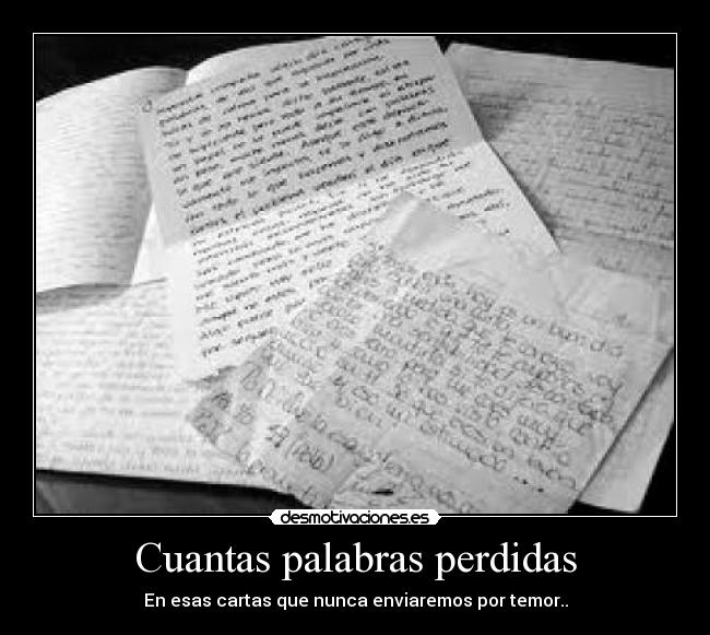 Cuantas palabras perdidas -