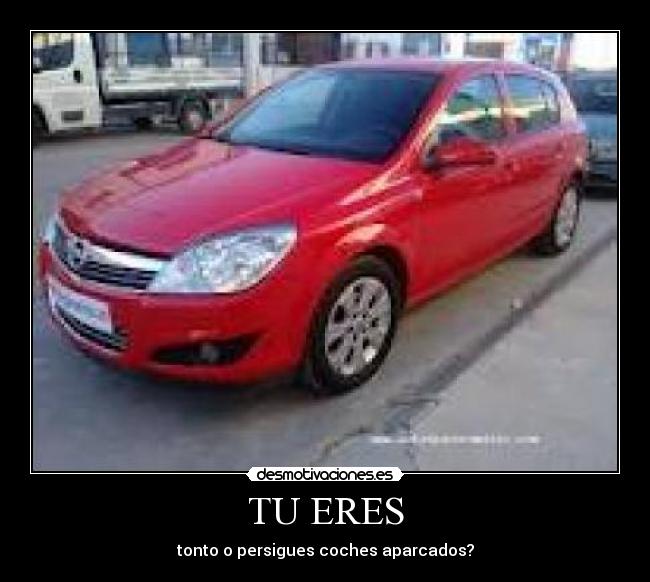TU ERES - tonto o persigues coches aparcados?