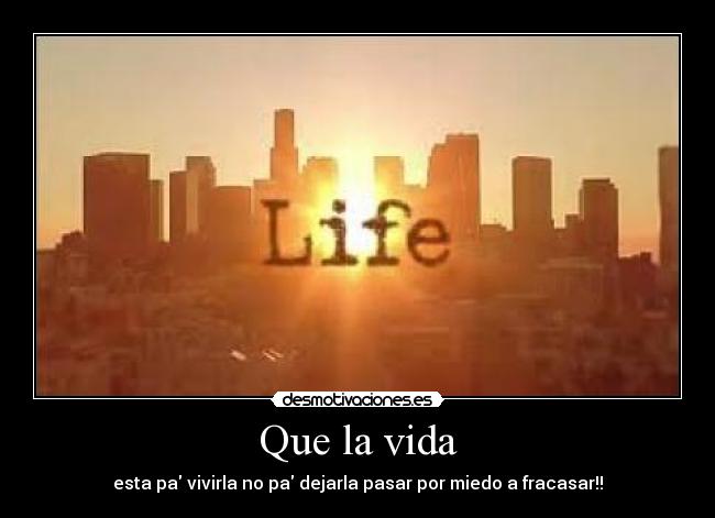 carteles vida live the life desmotivaciones