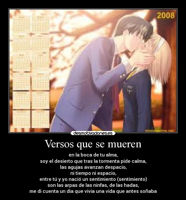 Versos que se mueren -