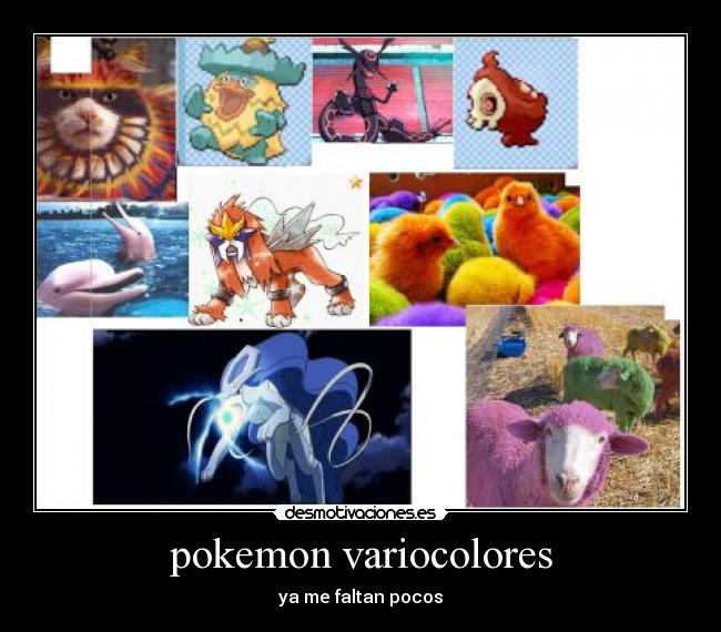 pokemon variocolores - ya me faltan pocos