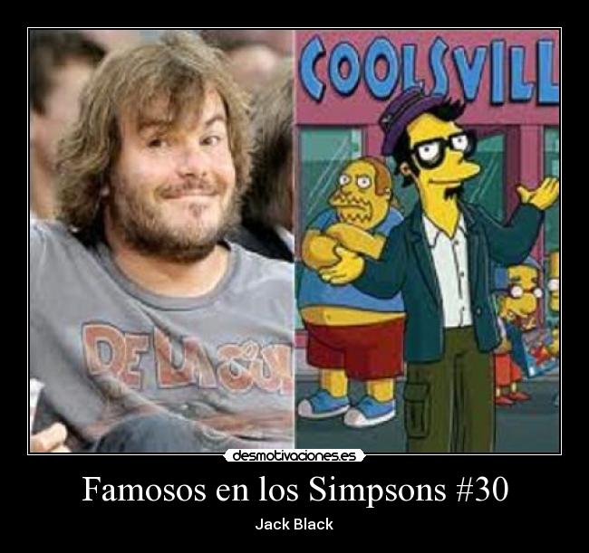 Famosos en los Simpsons #30 - Jack Black