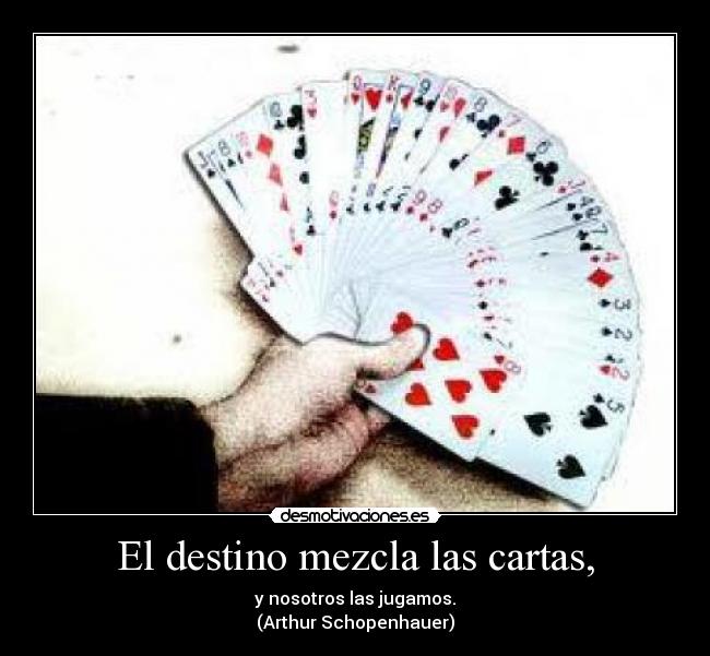 carteles destino destono mezcla las cartas desmotivaciones