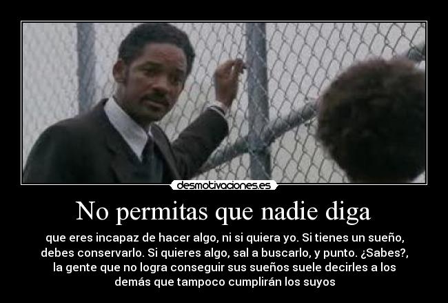 No permitas que nadie diga - 