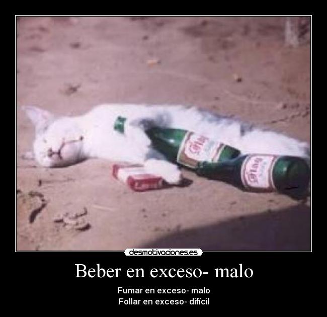 Beber en exceso- malo - 