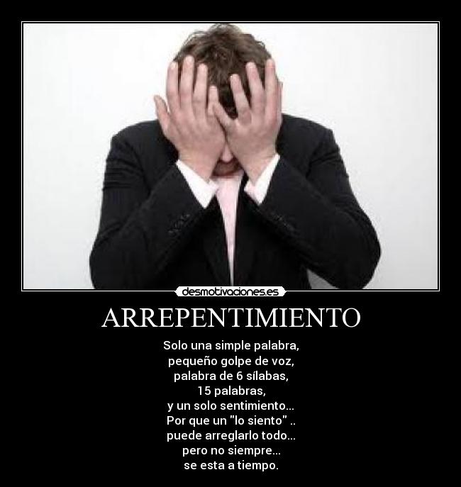ARREPENTIMIENTO -