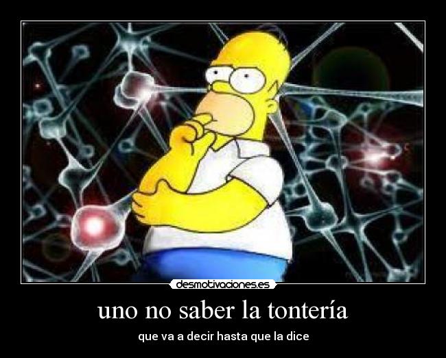 uno no saber la tontería - que va a decir hasta que la dice