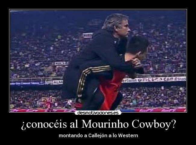 ¿conocéis al Mourinho Cowboy? - montando a Callejón a lo Western