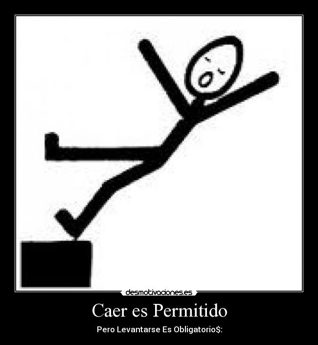 carteles caer desmotivaciones