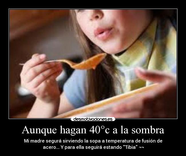 Aunque hagan 40°c a la sombra - 