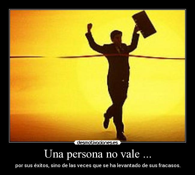 Una persona no vale ... - 