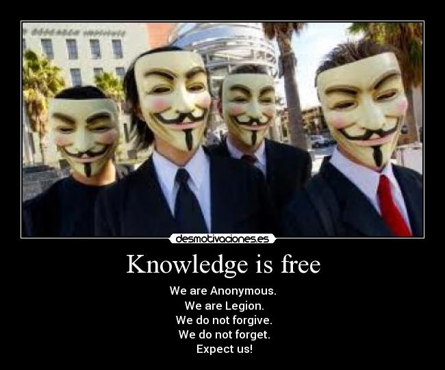 Knowledge is free - 