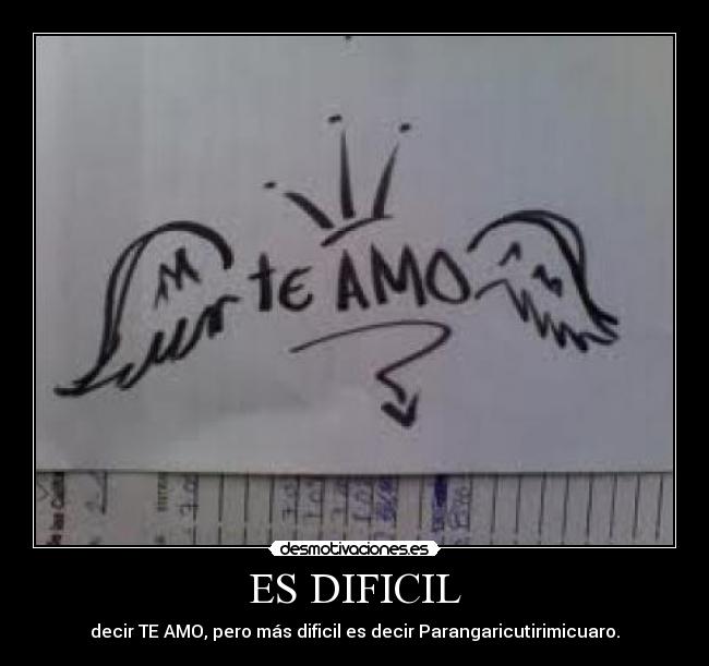 ES DIFICIL -