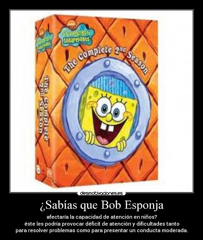 ¿Sabías que Bob Esponja -