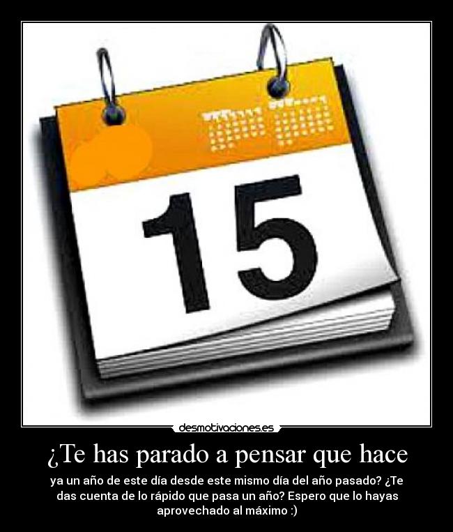 ¿Te has parado a pensar que hace -