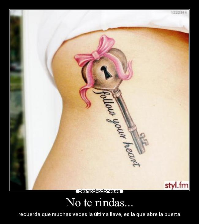 No te rindas... -