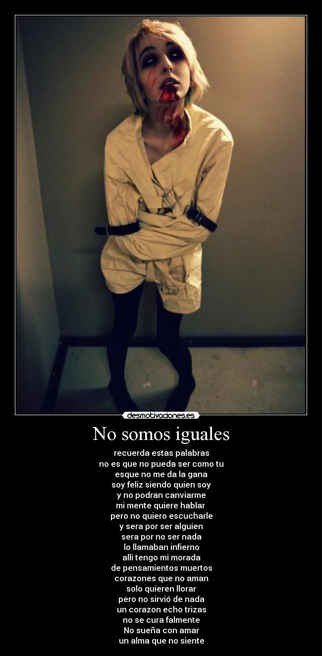 No somos iguales -