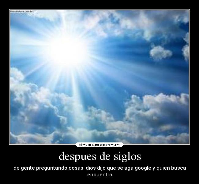 despues de siglos -