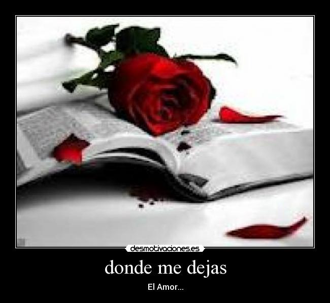 donde me dejas - 