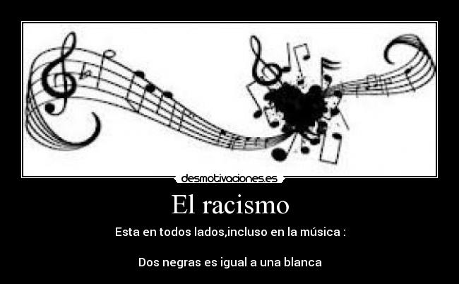 El racismo -