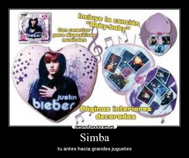 Simba - tu antes hacia grandes juguetes