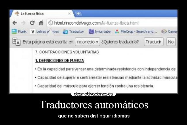 Traductores automáticos - 