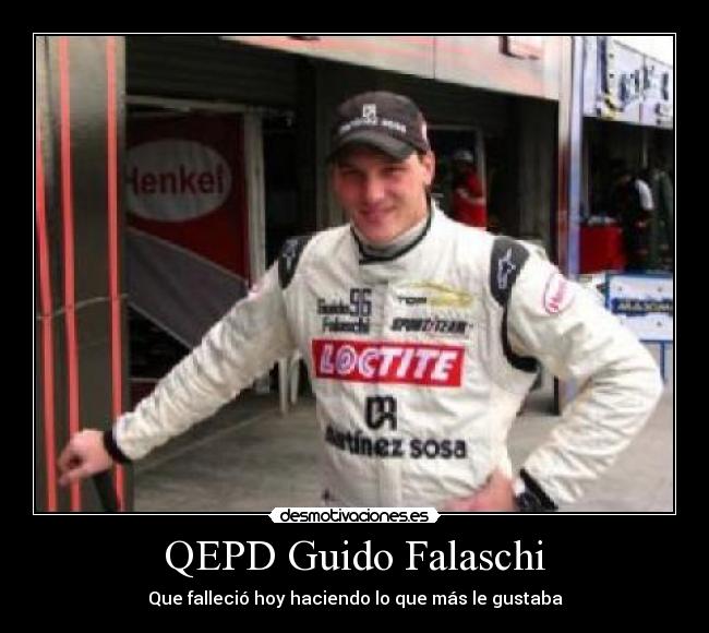 QEPD Guido Falaschi - Que falleció hoy haciendo lo que más le gustaba