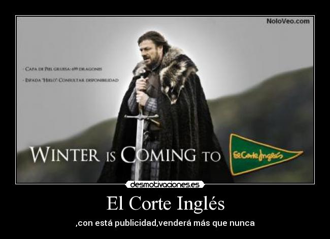 El Corte Inglés - ,con está publicidad,venderá más que nunca