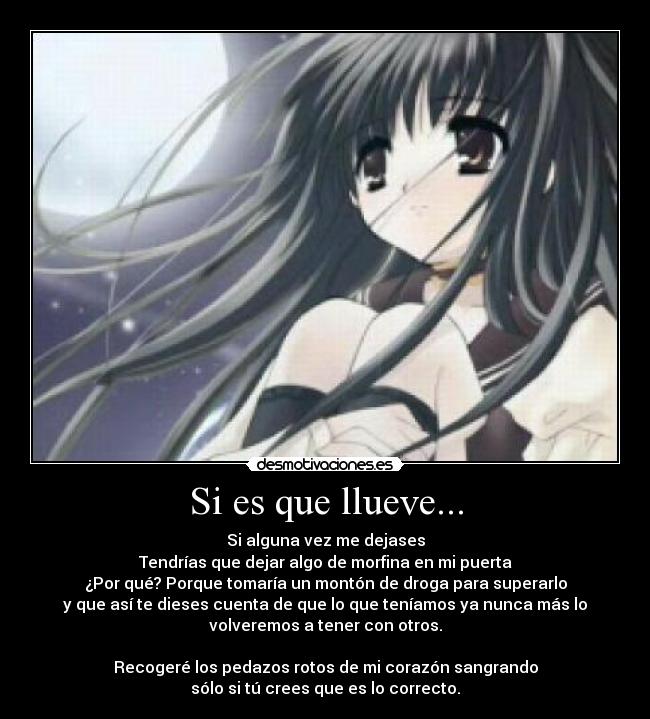 Si es que llueve... -