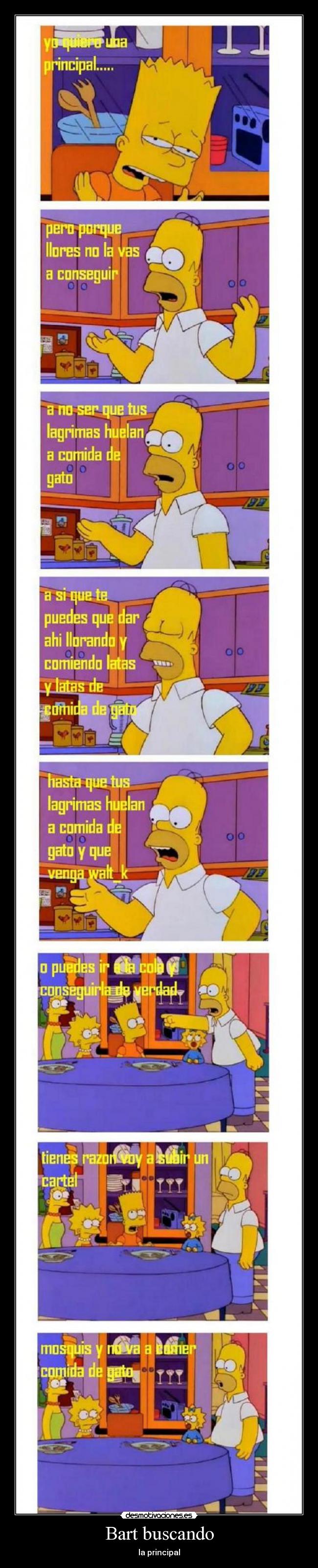 Bart buscando -