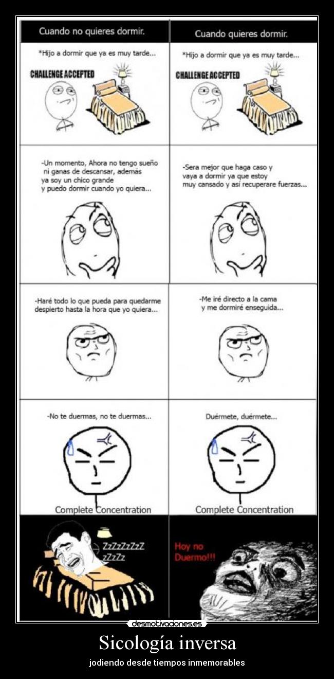 Sicología inversa - jodiendo desde tiempos inmemorables