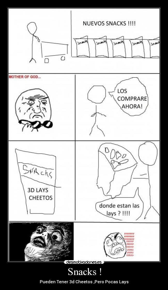 Snacks ! - Pueden Tener 3d Cheetos ,Pero Pocas Lays