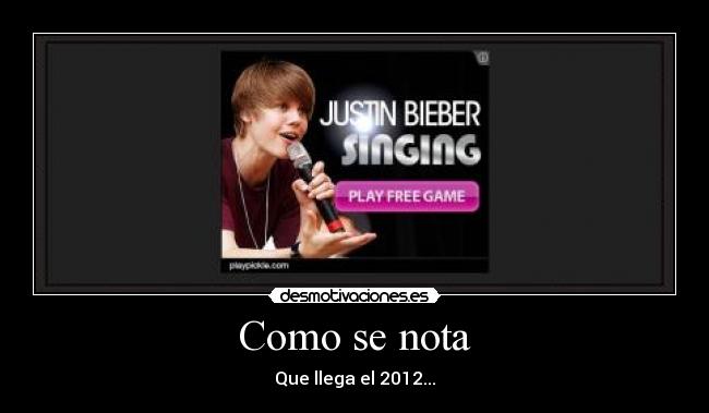 Como se nota - Que llega el 2012...