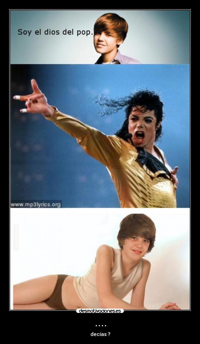 carteles michael jackson justin bieber desmotivaciones