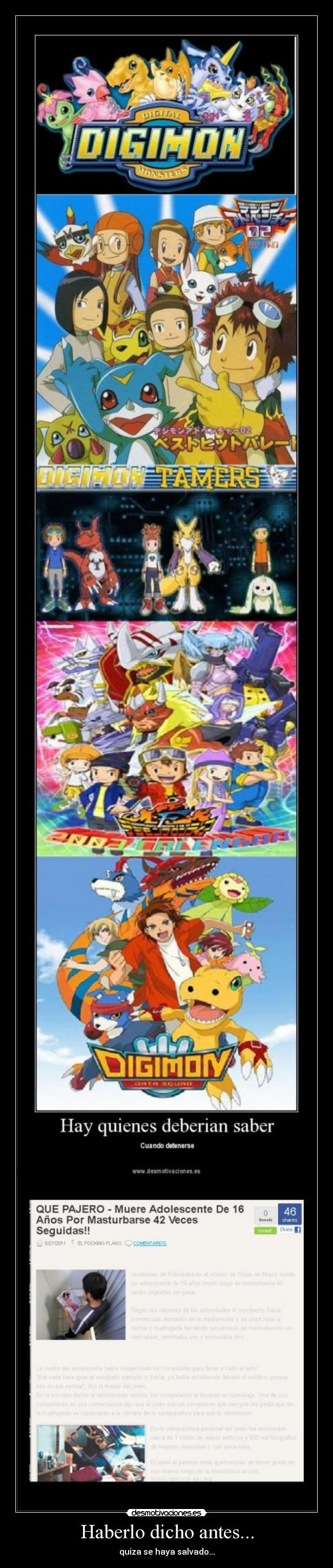 Haberlo dicho antes... -