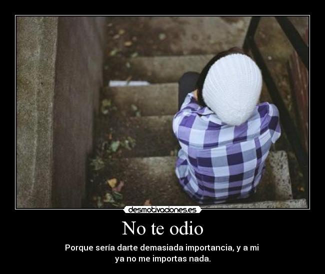 No te odio -