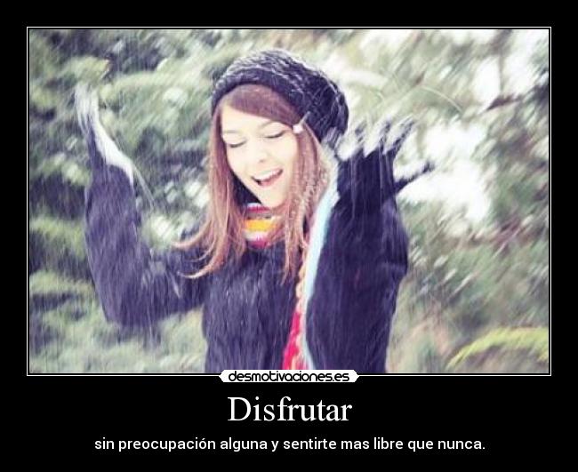 Disfrutar -