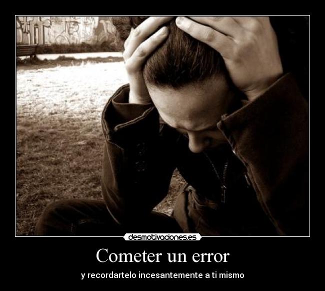 Cometer un error - 