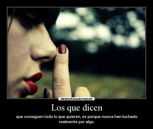 Los que dicen - 
