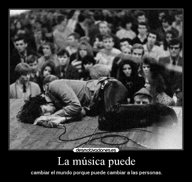 carteles musica frase bruce foto jim por dioses desmotivaciones