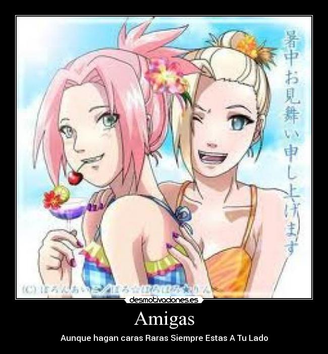 Amigas - Aunque hagan caras Raras Siempre Estas A Tu Lado