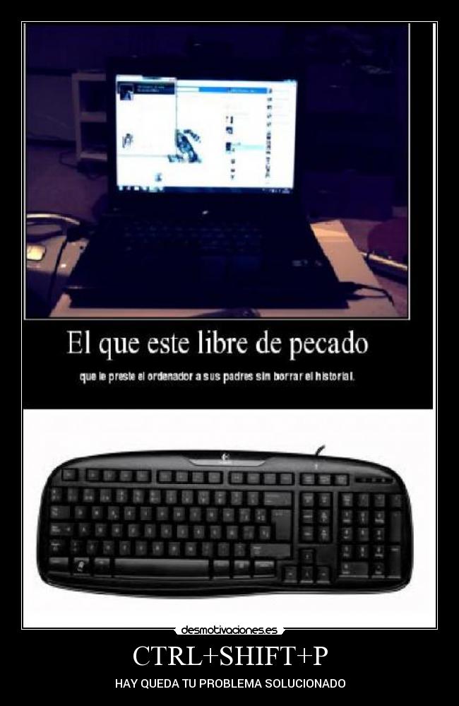 CTRL+SHIFT+P - HAY QUEDA TU PROBLEMA SOLUCIONADO