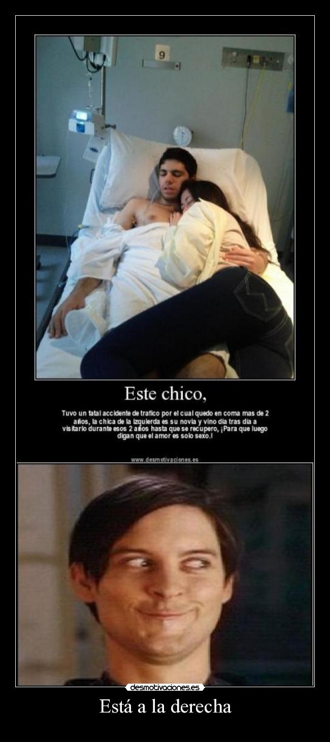 Está a la derecha -