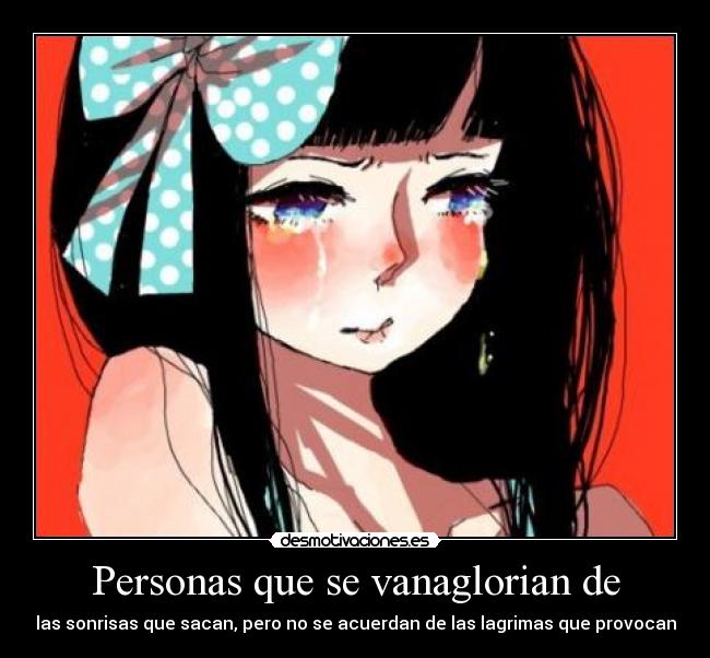 Personas que se vanaglorian de - 