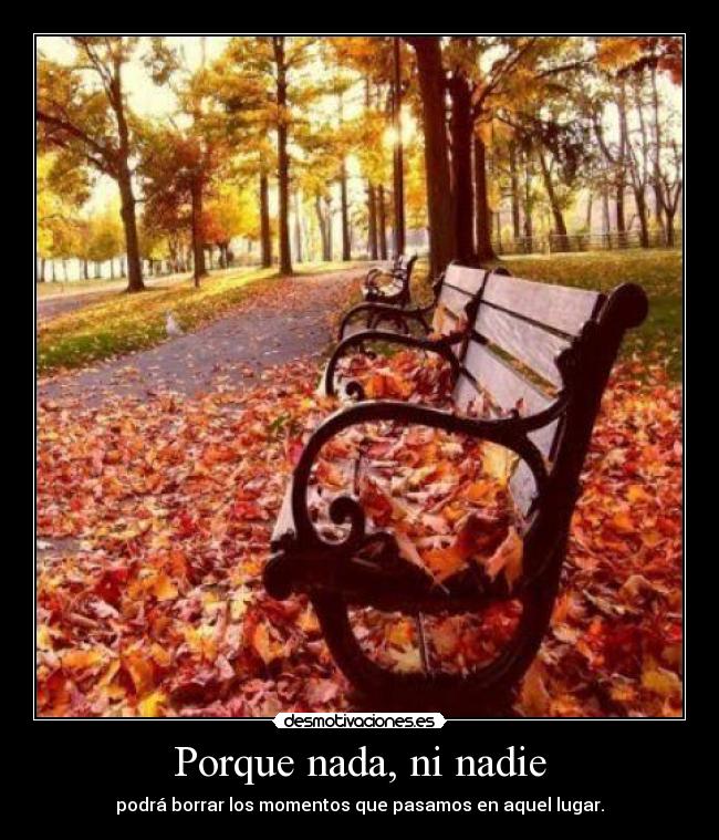 Porque nada, ni nadie - 