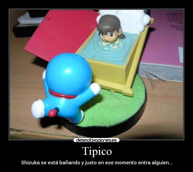 Tipico - Shizuka se está bañando y justo en ese momento entra alguien...