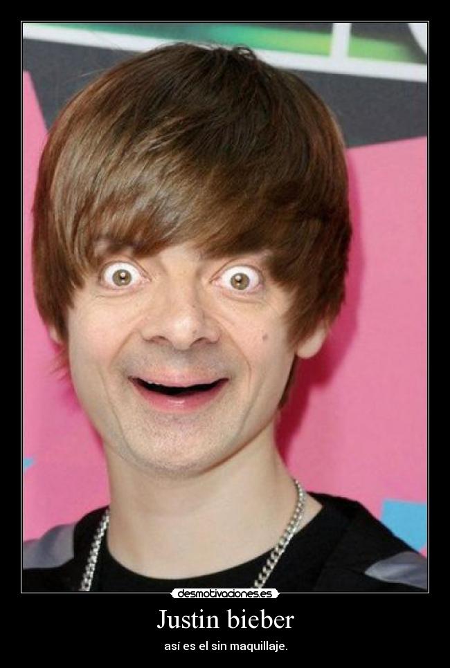 Justin bieber - así es el sin maquillaje.