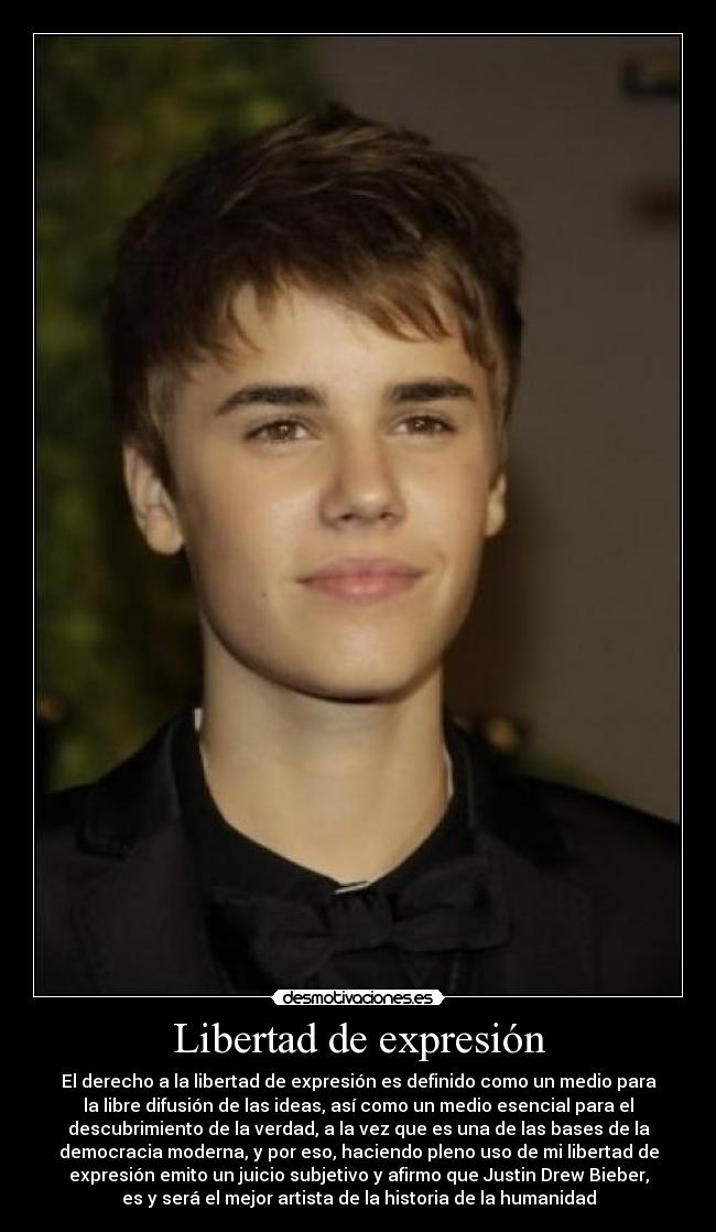 carteles libertad amo justin desmotivaciones