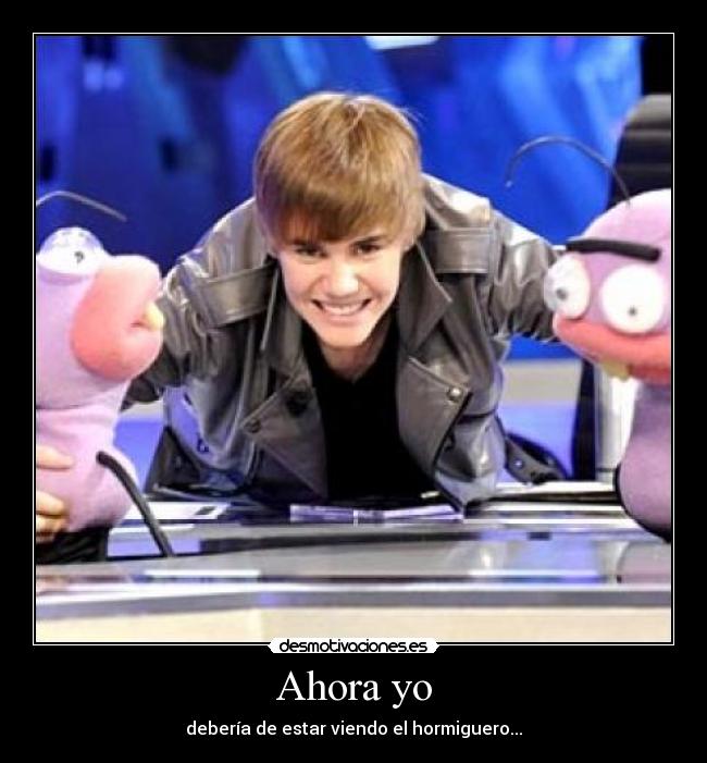 Ahora yo - debería de estar viendo el hormiguero...